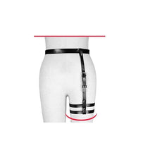 Load image into Gallery viewer, &#39;THREE TIMES A LADY&#39; LEATHER LOOK THIGH GARTER